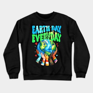 Happy Earth Day 2024 Funny Earth Day Dab Crewneck Sweatshirt